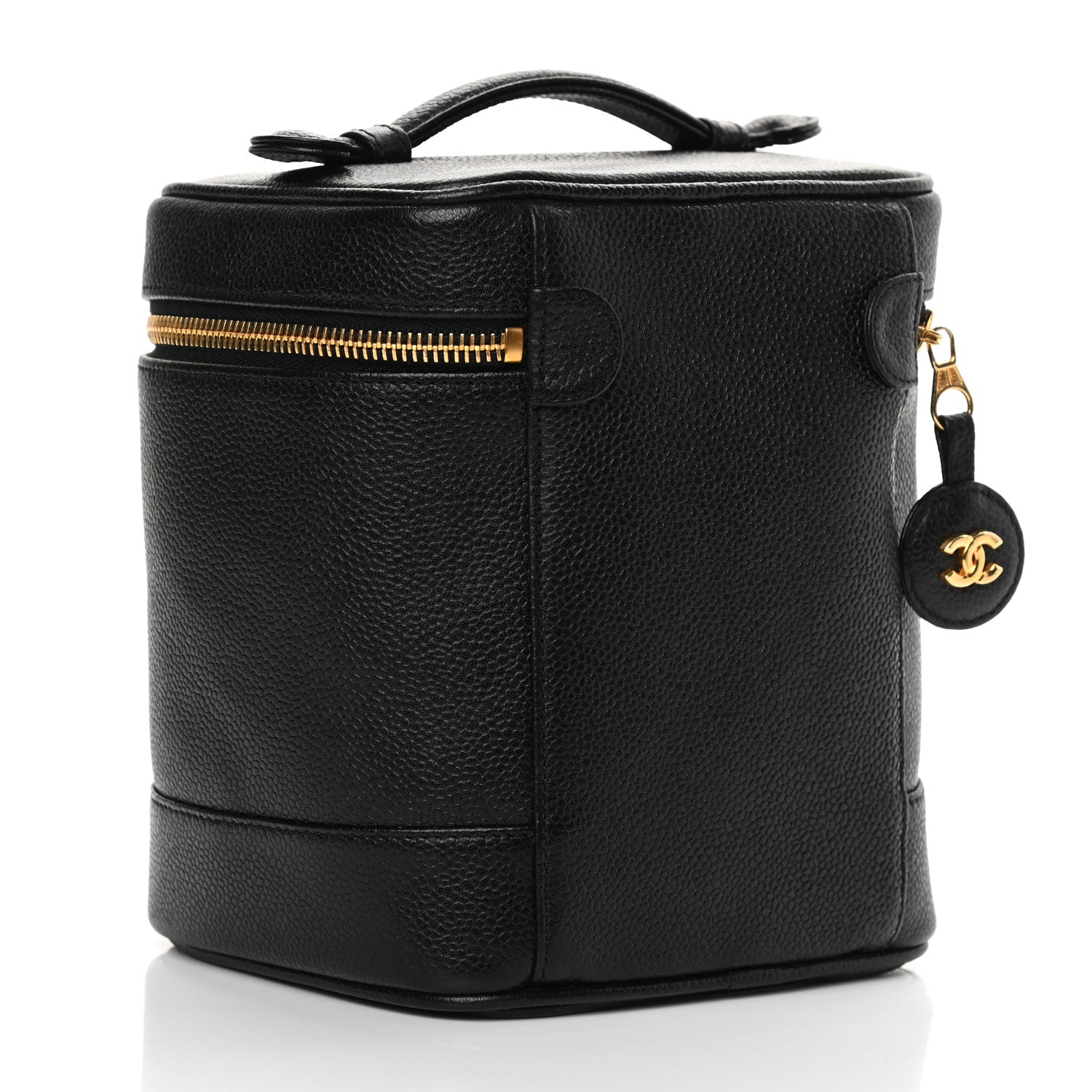 Chanel Caviar Vanity Cosmetic Case Black 3 of 11