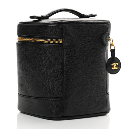 Chanel Caviar Vanity Cosmetic Case Black 3 of 11