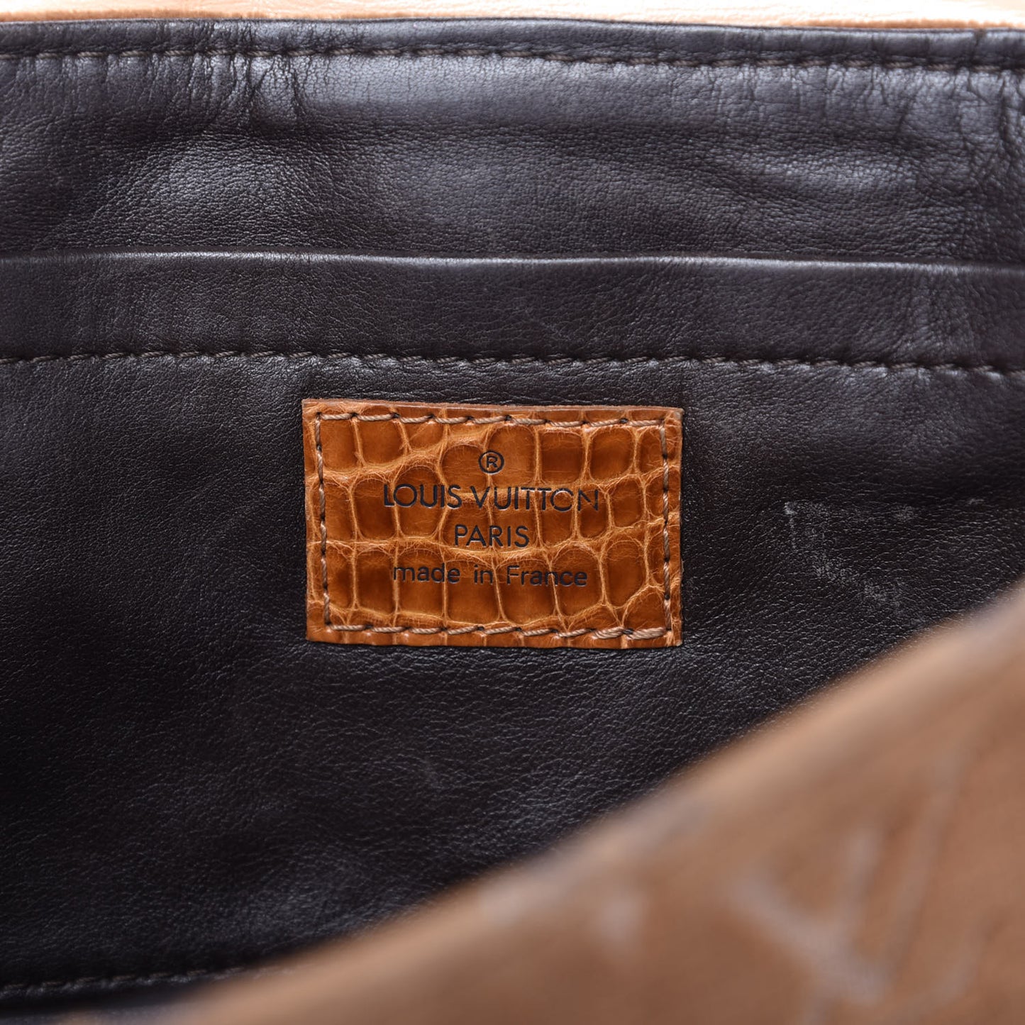 Monogram Velours Alligator Irvine Tan