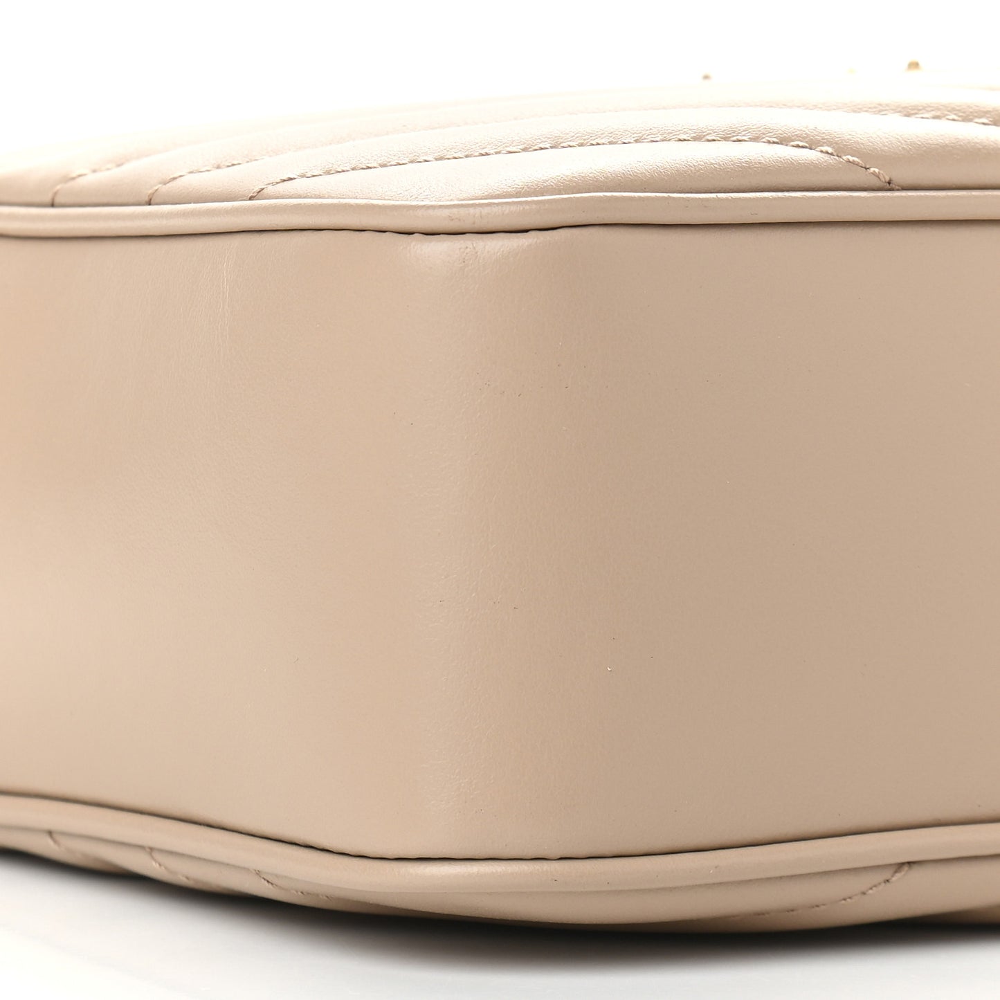 Calfskin Matelasse Monogram Lou Camera Bag Dark Beige