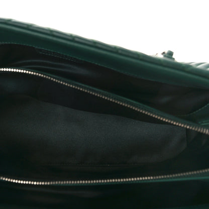 Chanel Lambskin Quilted CC Crossing Shopping Tote Green 5 of 10