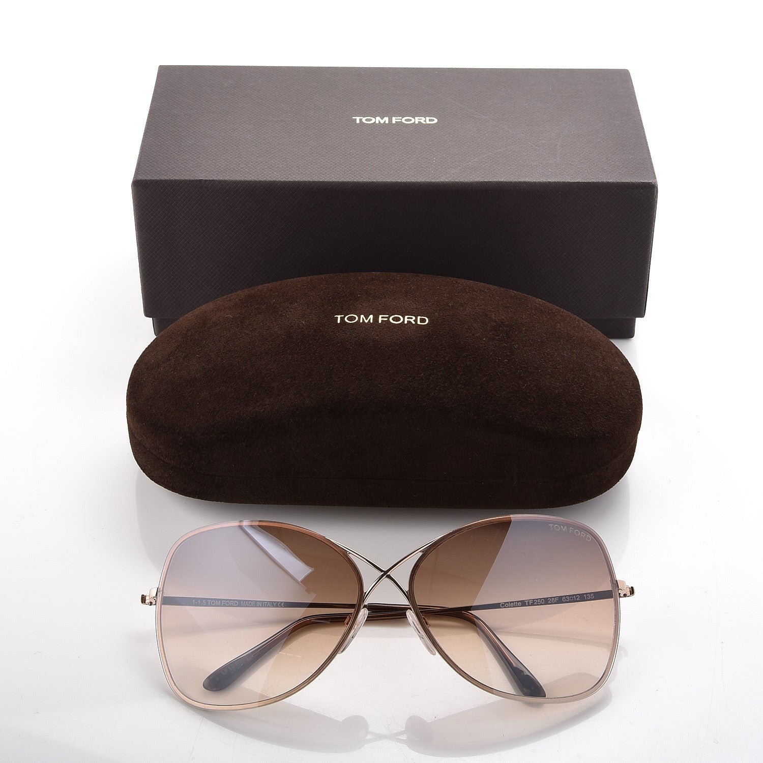 Tom Ford Colette Butterfly Sunglasses TF250 Rose Gold 7 of 7