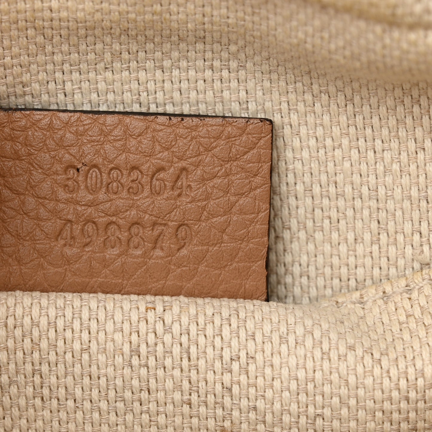 Pebbled Calfskin Small Soho Disco Bag Camelia