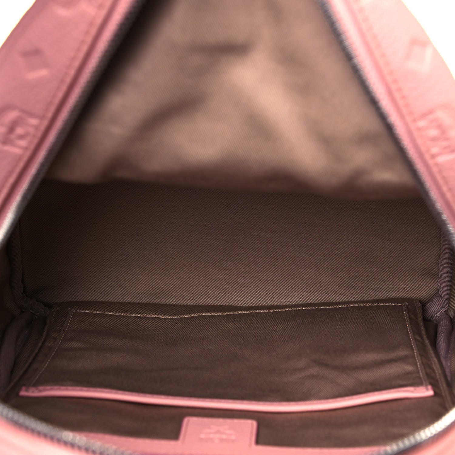 MCM Calfskin Ottomar Monogram Small Backpack Pink 5 of 9