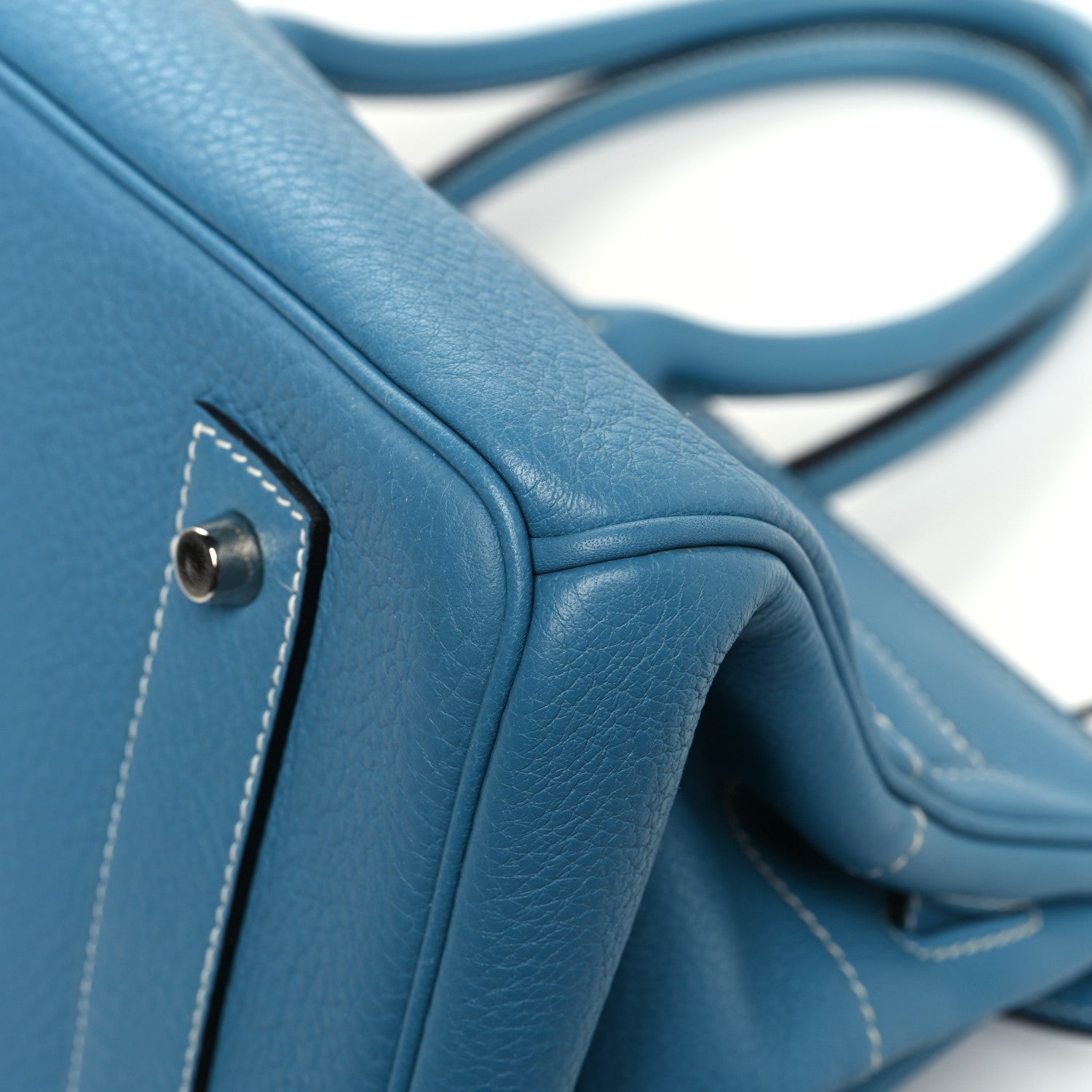 Hermes Taurillon Clemence JPG Birkin 42 Blue Jean 10 of 12