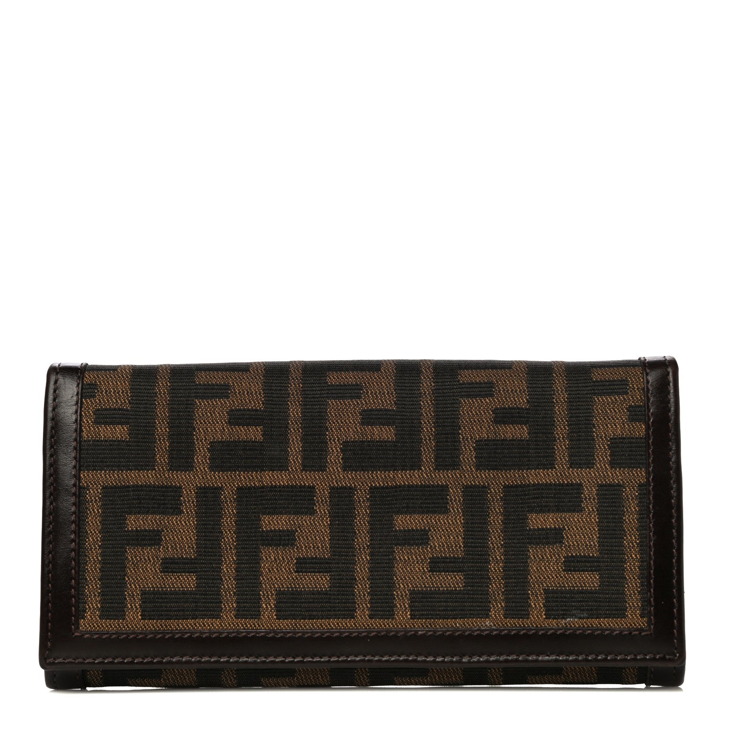 Fendi Zucca Continental Wallet Tobacco 1 of 12