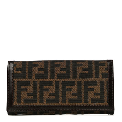 Fendi Zucca Continental Wallet Tobacco 1 of 12