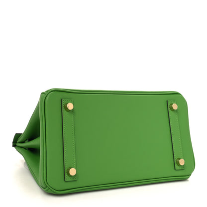 Hermes Swift Birkin 25 Vert Yucca 4 of 13
