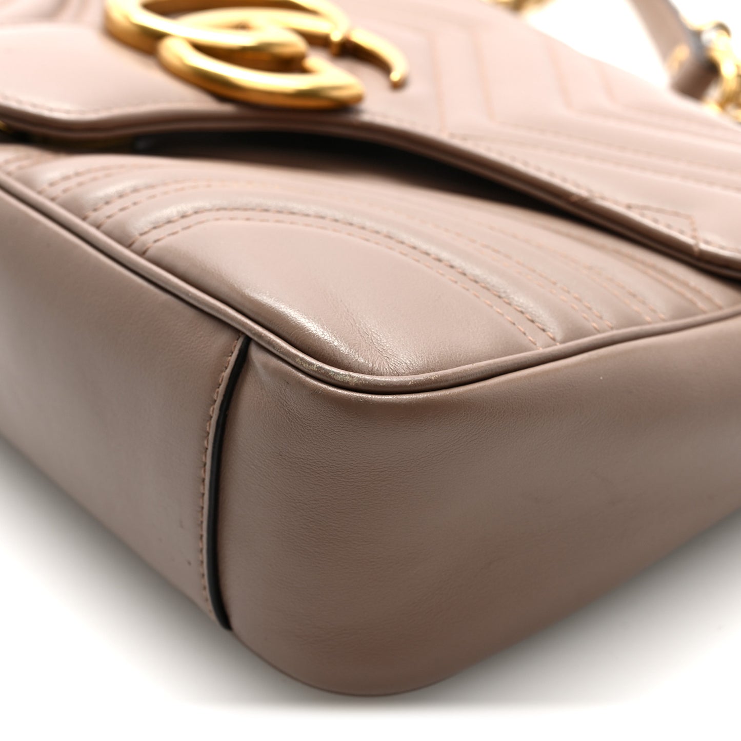 Calfskin Matelasse Medium GG Marmont Shoulder Bag Porcelain Rose