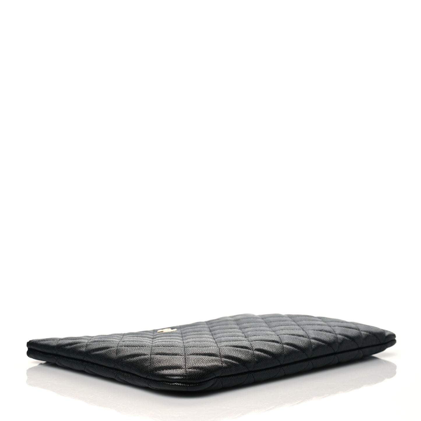 Caviar Quilted Medium Cosmetic Case Black