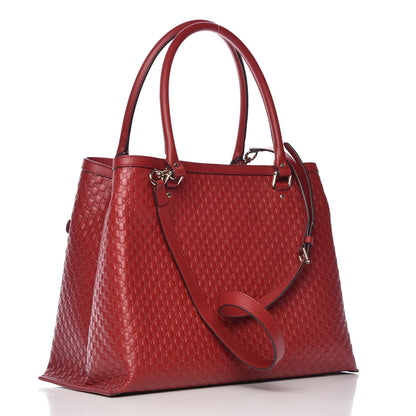 Gucci Soft Microguccissima Large Tote Red 4 of 10