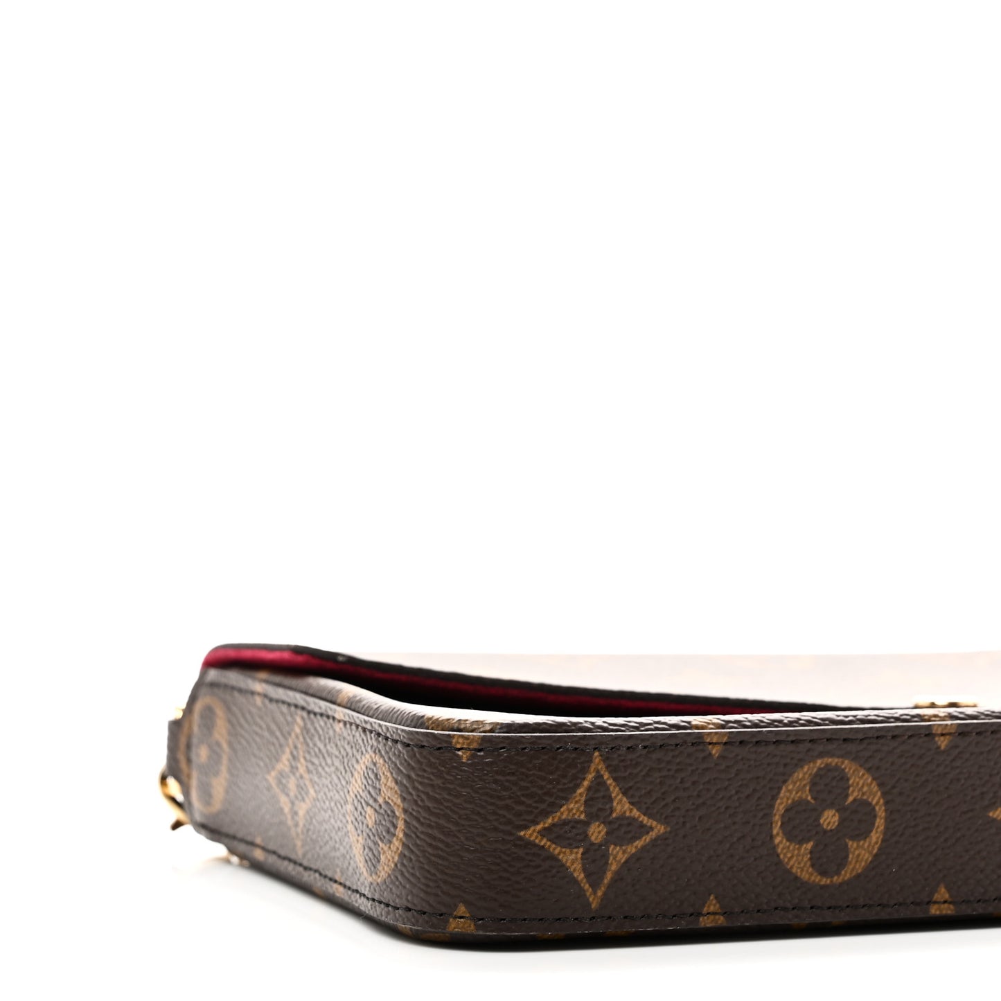 Monogram Pochette Felicie Chain Wallet Fuchsia