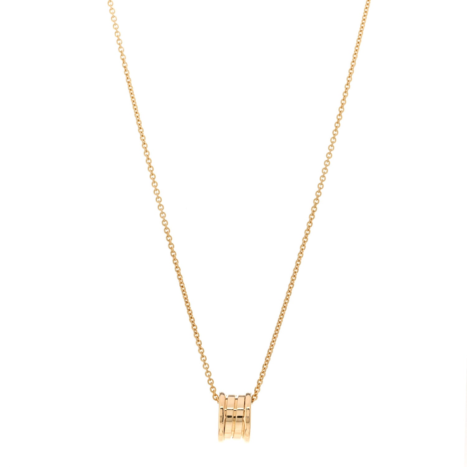 Bulgari 18K Yellow Gold B.Zero1 Pendant Necklace 1 of 4