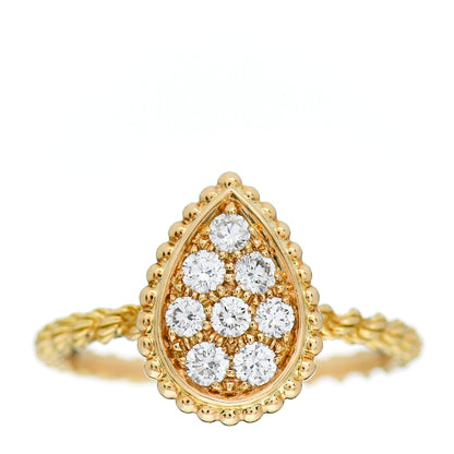 Boucheron 18K Yellow Gold Diamond Small Serpent Boheme Ring 52 6 1 of 6
