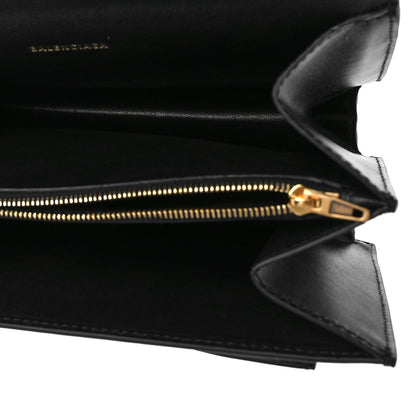 Balenciaga Box Calfskin S Sharp Chain Shoulder Bag Black 5 of 9