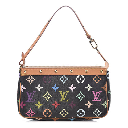 Louis Vuitton Monogram Multicolor Pochette Accessories Black 1 of 9