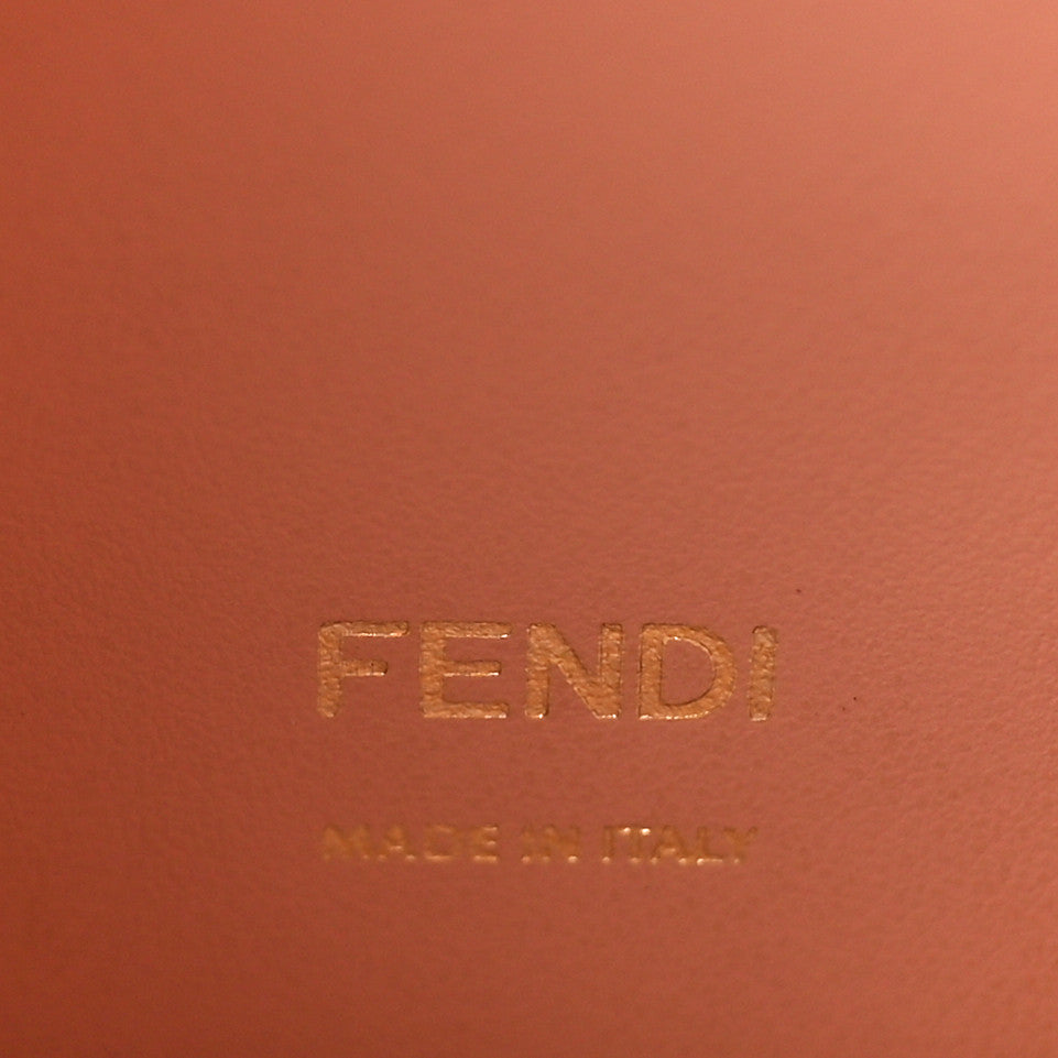 Fendi Vitello Grace Matte Small Kan U Shoulder Bag Wood 6 of 8