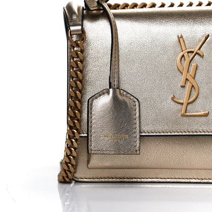 Saint Laurent Metallic Calfskin Small Monogram Sunset Gold 11 of 11