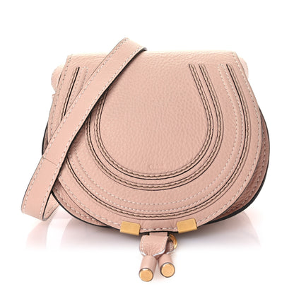 Chloe Calfskin Mini Marcie Round Crossbody Bag Blush Nude 1 of 12
