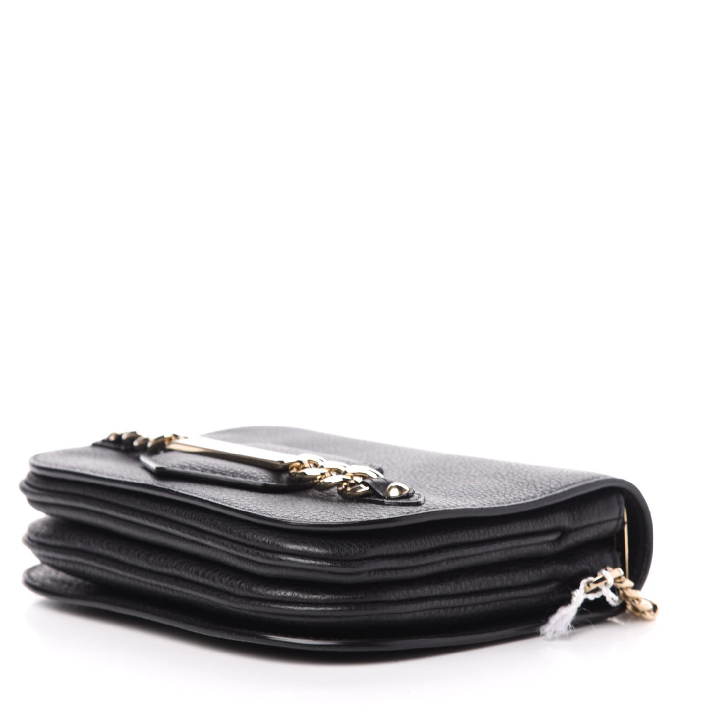 Calfskin Shadow Crossbody Bag Black