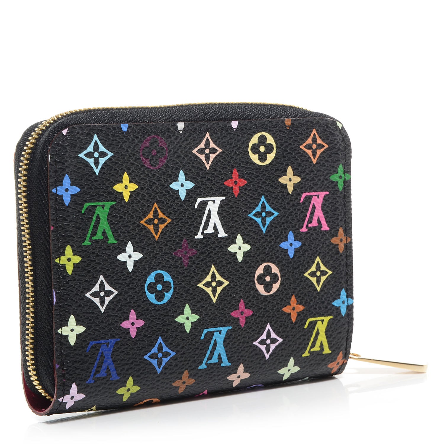 Louis Vuitton Monogram Multicolor Zippy Coin Purse Black Grenade 3 of 8