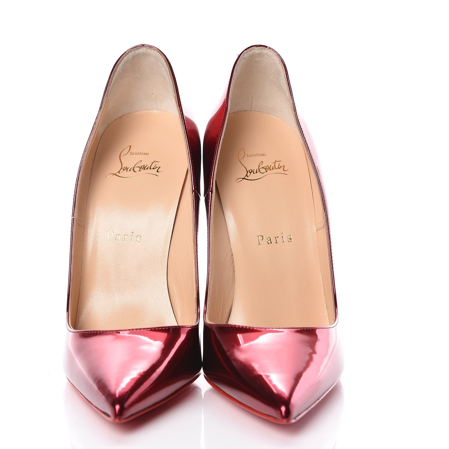 Christian Louboutin Metallic Patent So Kate 120 Pumps 38.5 Loubi 2 of 8