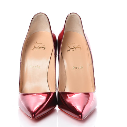 Christian Louboutin Metallic Patent So Kate 120 Pumps 38.5 Loubi 2 of 8