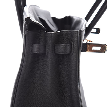 Hermes Togo Birkin 25 Black 11 of 37