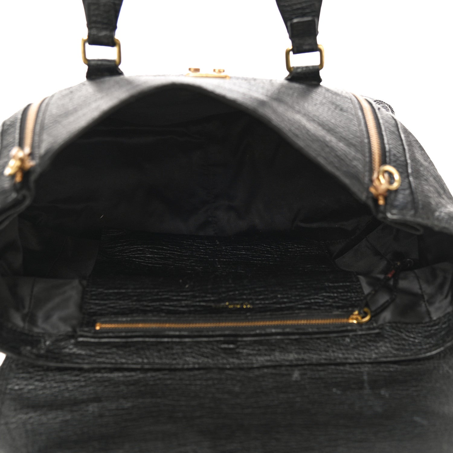 3.1 Phillip Lim Textured Calfskin Large Pashli Satchel Black 4 of 11