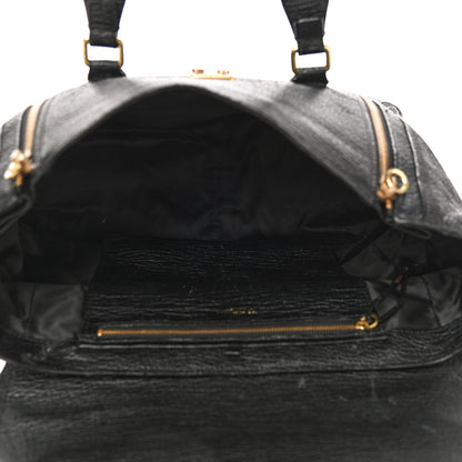 3.1 Phillip Lim Textured Calfskin Large Pashli Satchel Black 4 of 11