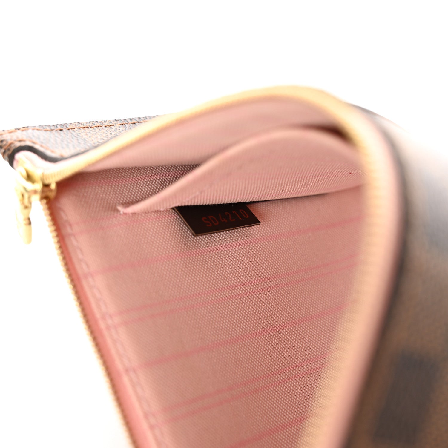 Louis Vuitton Damier Ebene Neverfull MM GM Pochette Rose Ballerine 8 of 9