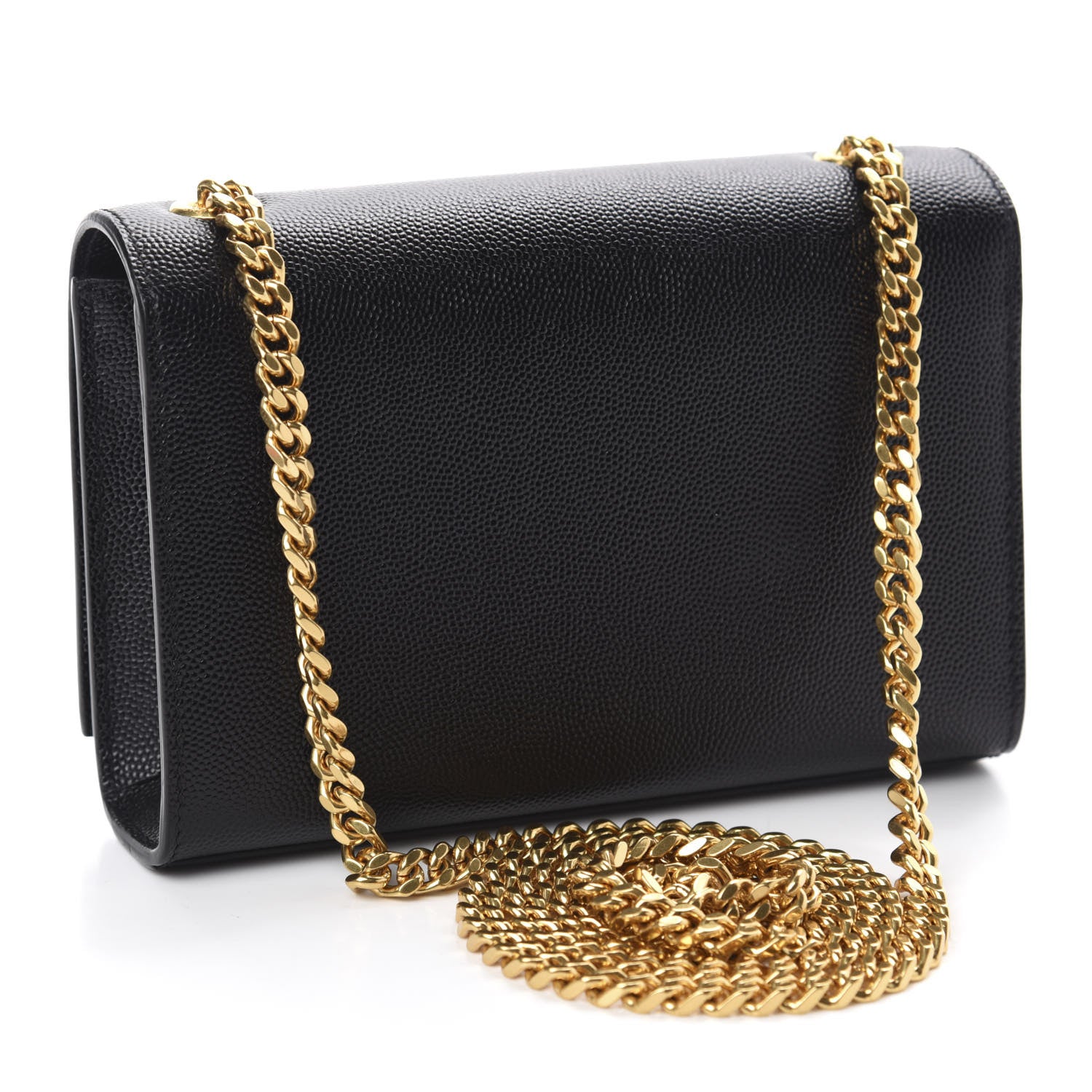 Saint Laurent Grain De Poudre Small Monogram Kate Satchel Black 3 of 12