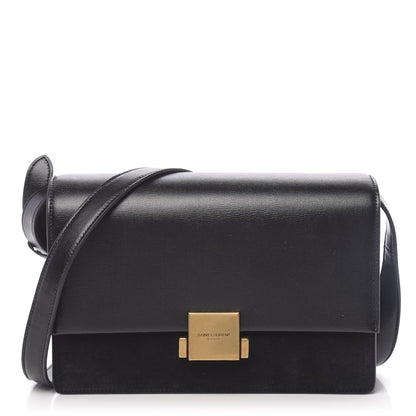 Saint Laurent Smooth Calfskin Suede Medium Bellechasse Black 1 of 10