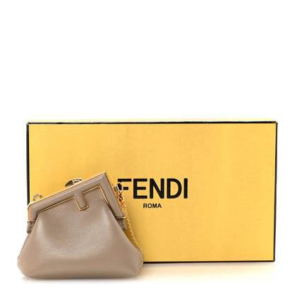 Fendi Shiny Nappa Nano Fendi First Bag Charm Dove Gray 11 of 11