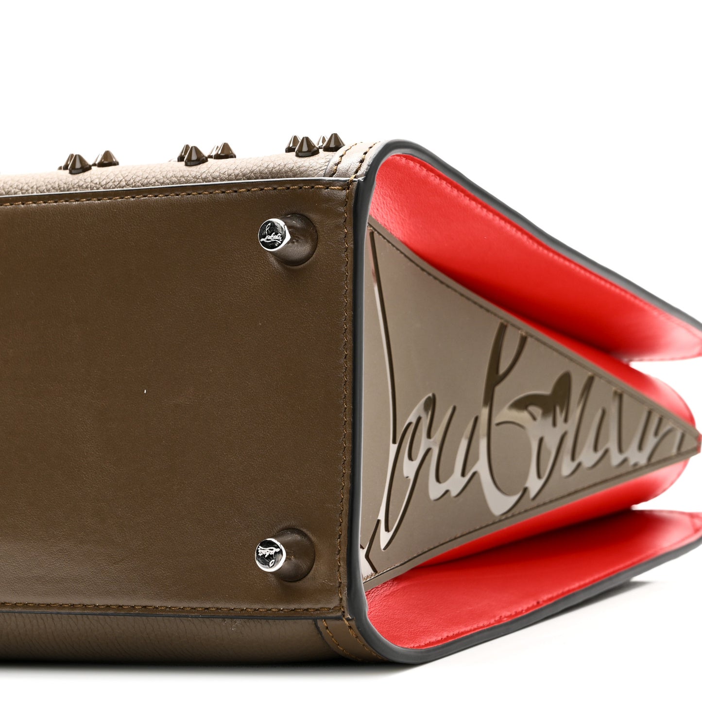 Calfskin Spikes Loubinthesky Medium Paloma Silex