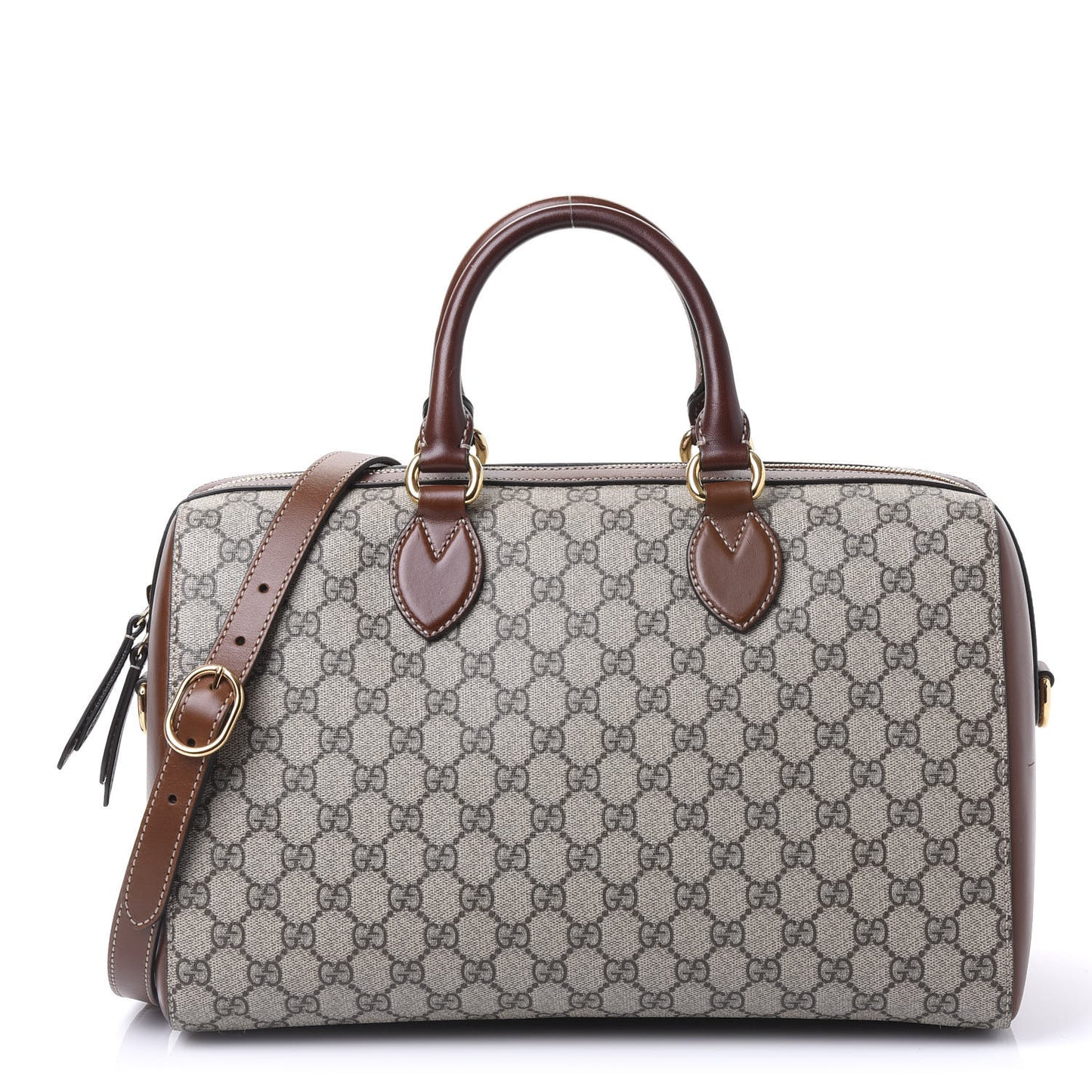GG Supreme Monogram Medium Boston Beige Cuir