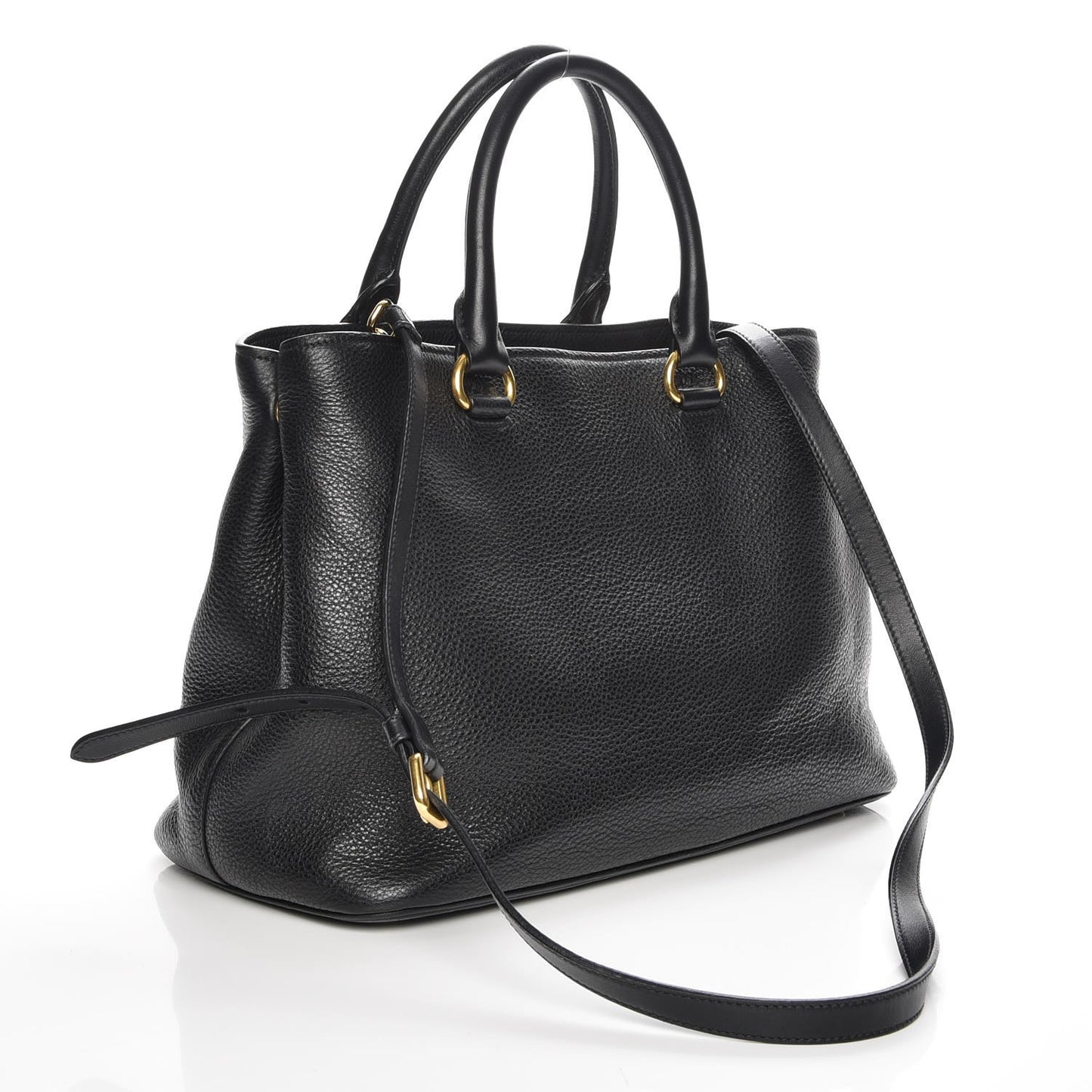 Vitello Daino Tote Nero Black