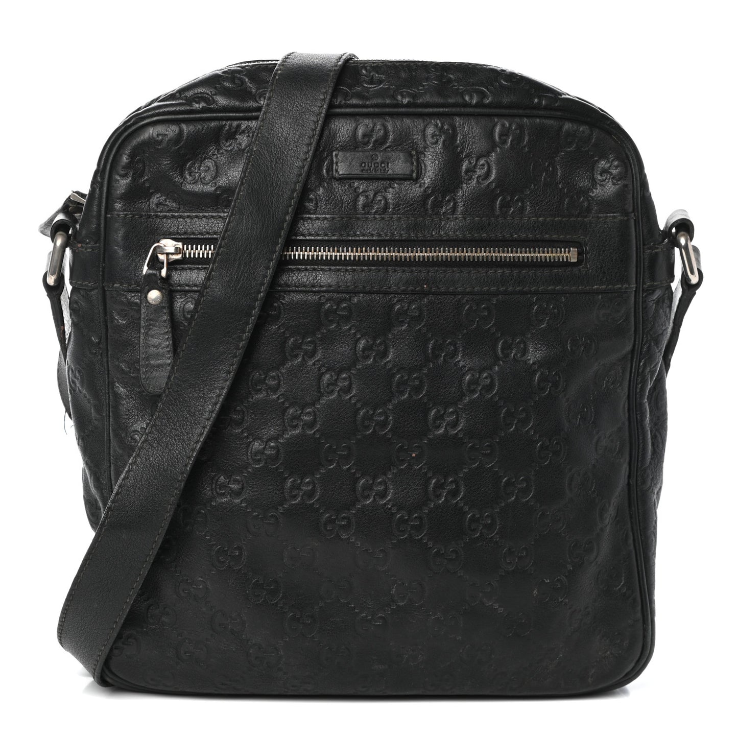 Guccissima Medium Messenger Black