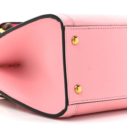 Gucci Wonka Grain Calfskin Mini Diana Tote Bag Wild Rose Fuxia Fluo 9 of 9