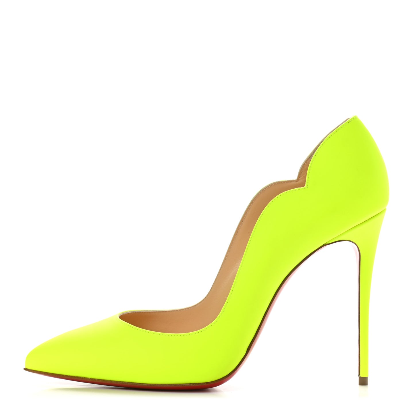 Calfskin Hot Chick 100 Pumps 38.5 Fluo