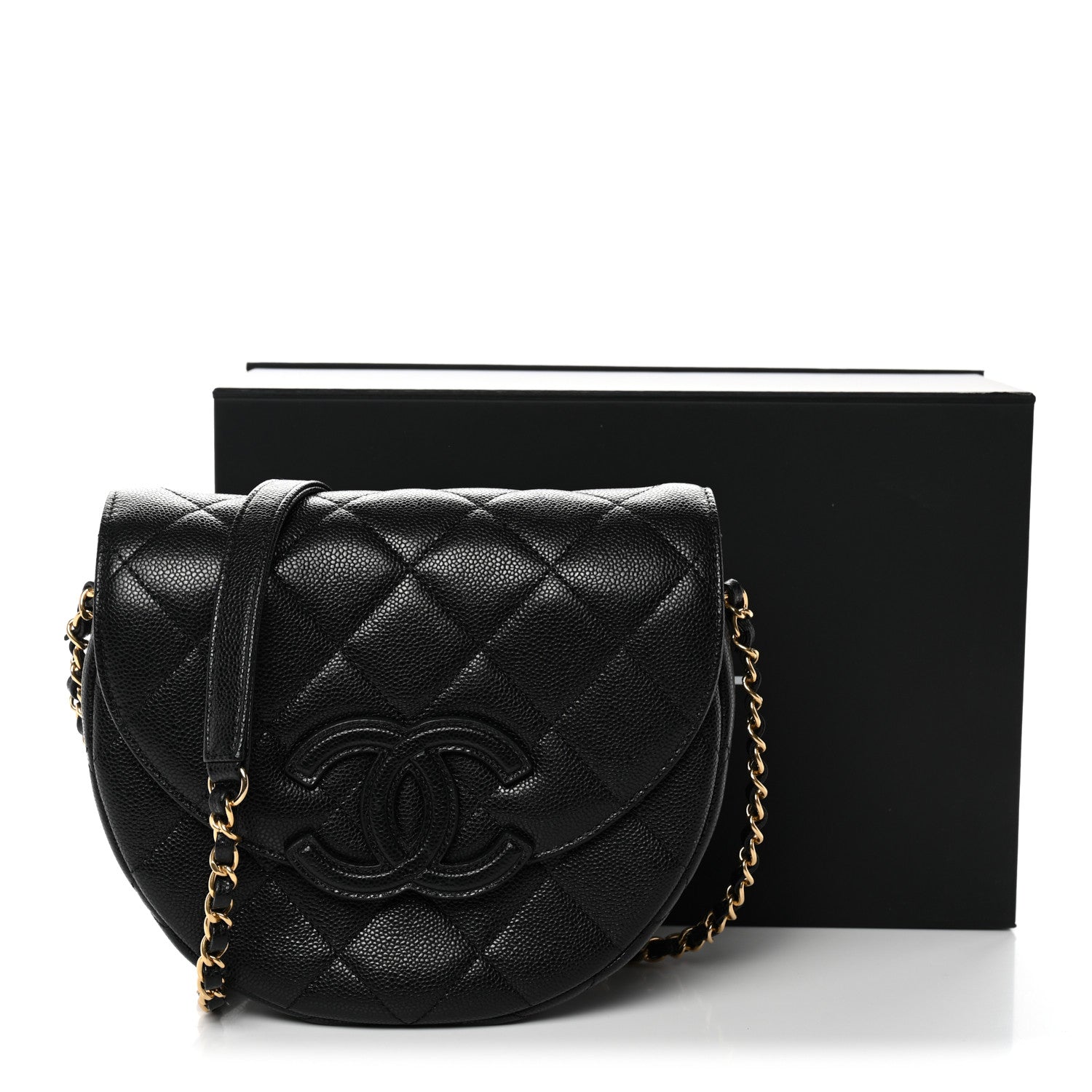 Chanel Caviar Quilted Small Messenger Flap Black 12 of 12