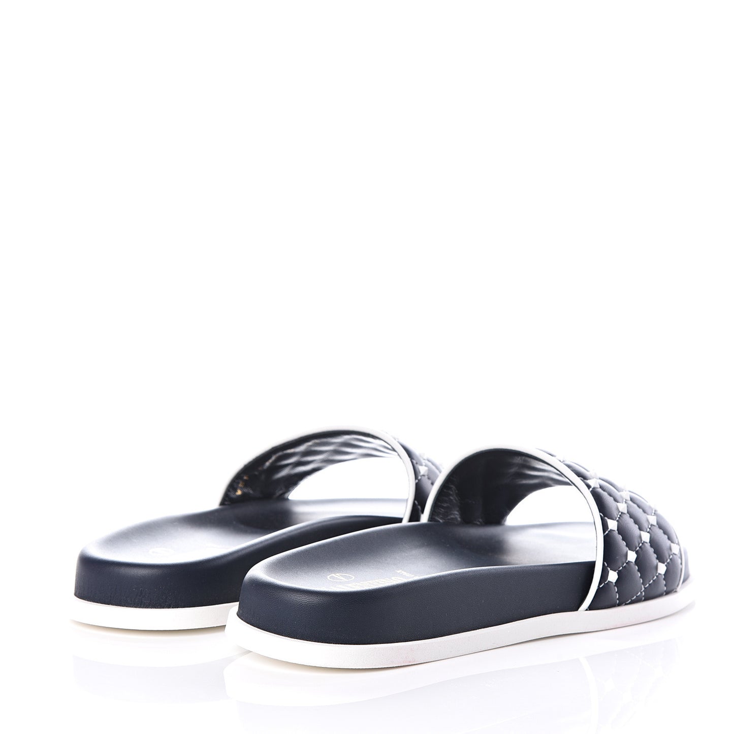 Nappa Free Rockstud Spike Pool Slide Sandals 38 Marine