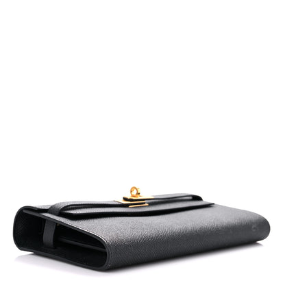 Hermes Epsom Kelly Wallet To Go Black 4 of 9