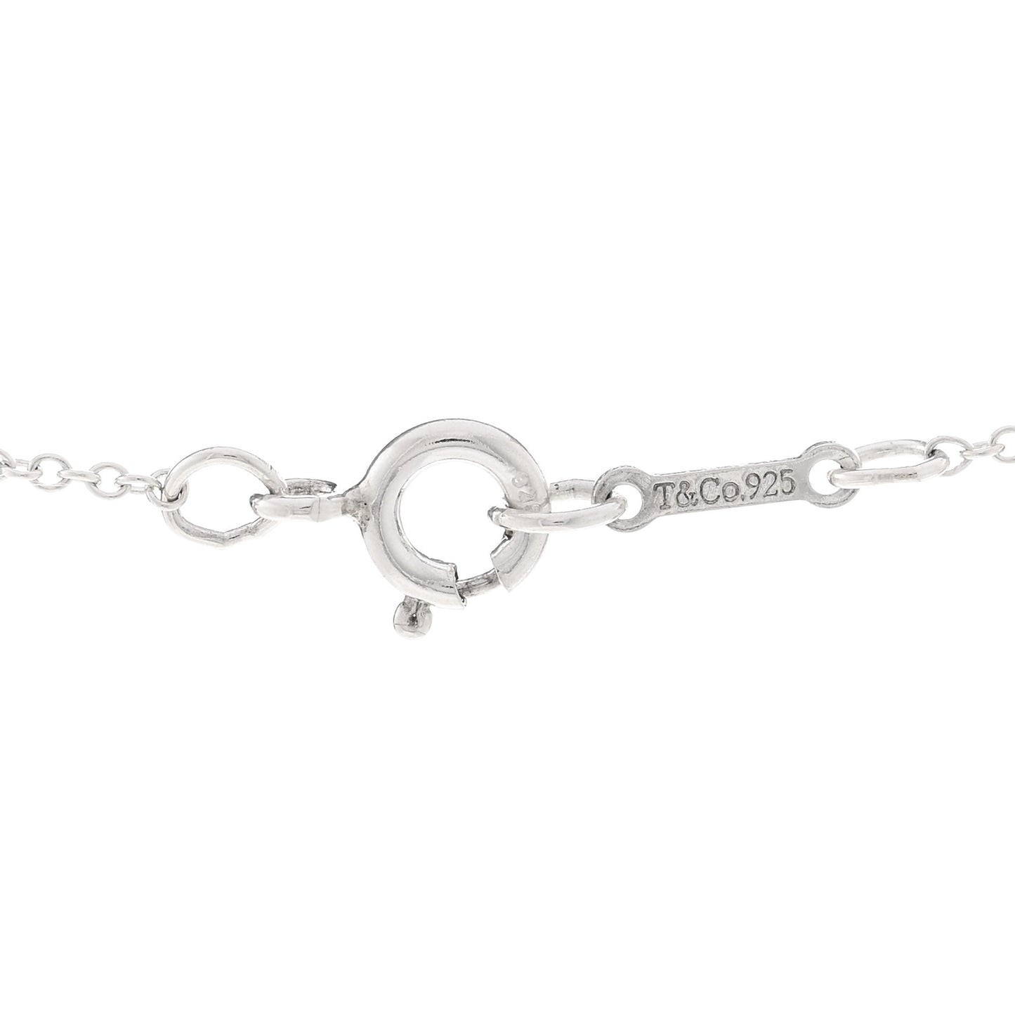 Sterling Silver 12mm Elsa Peretti Cross Pendant Necklace