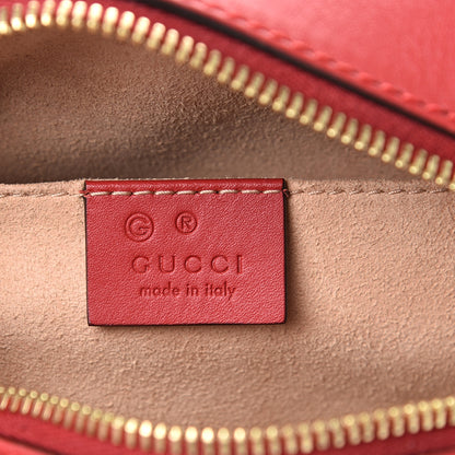 Gucci GG Supreme Monogram Blooms Mini Chain Shoulder Bag Beige Blue Navy Hibiscus Red 5 of 10
