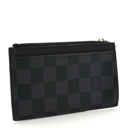 Louis Vuitton Damier Graphite Taiga Coin Card Holder 3 of 6