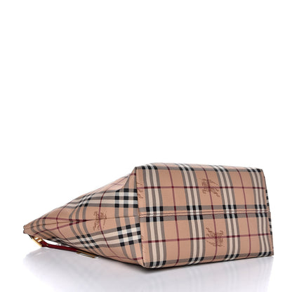 Burberry Haymarket Check Medium Salisbury Tote Military Red 4 of 12
