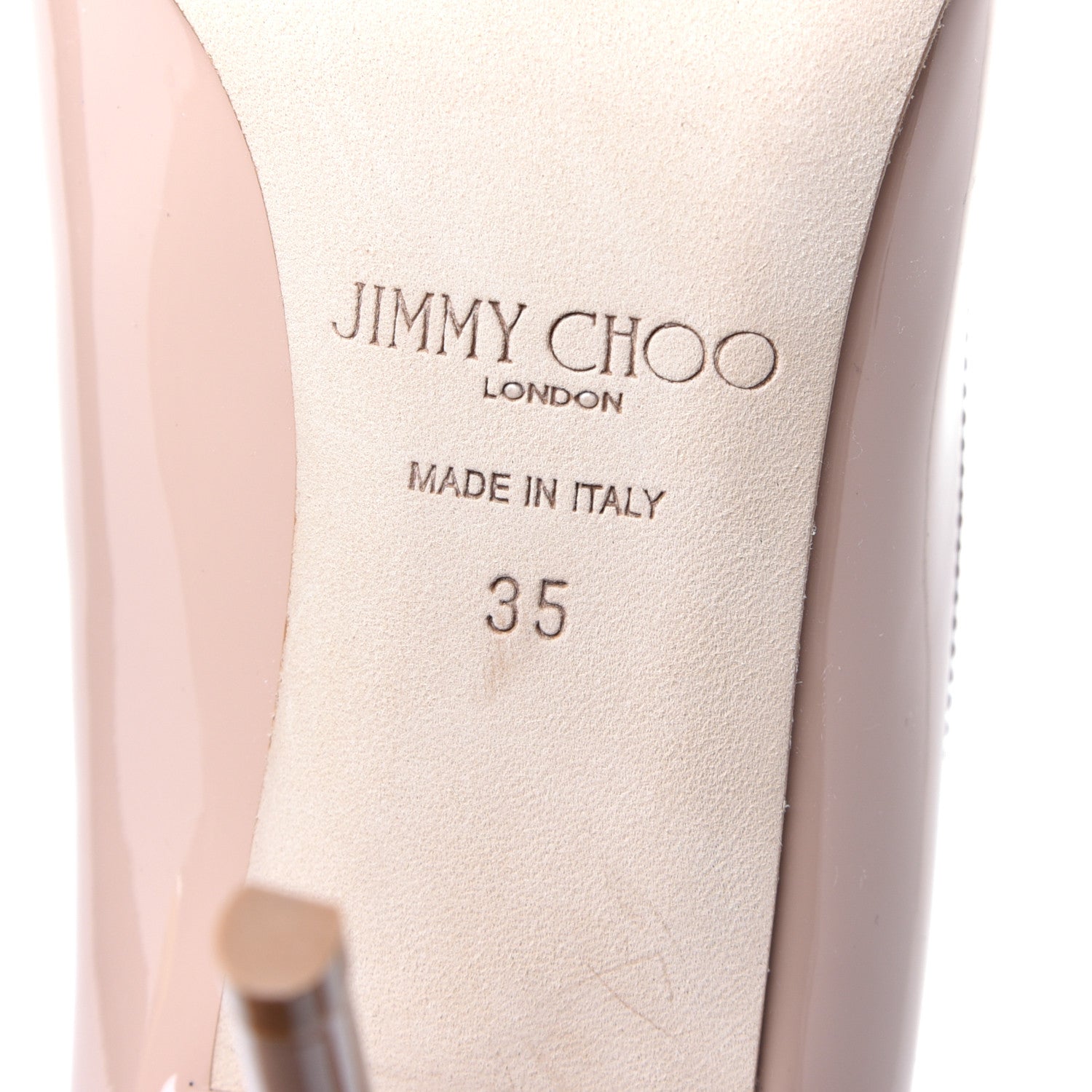 Jimmy Choo Patent Agnes 85 Pumps 35 Ballet Pink 7 of 9