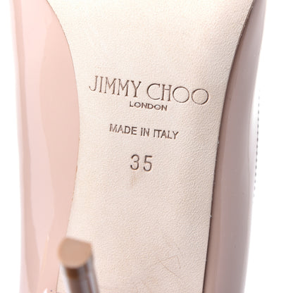 Jimmy Choo Patent Agnes 85 Pumps 35 Ballet Pink 7 of 9