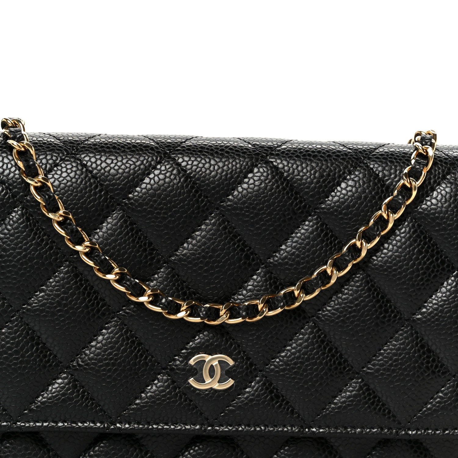 Chanel Caviar Quilted Wallet On Chain WOC Black 9 of 12